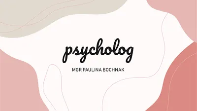 Psycholog Paulina Bochnak
